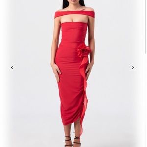 Fanci Club Red Horse Dress Small
